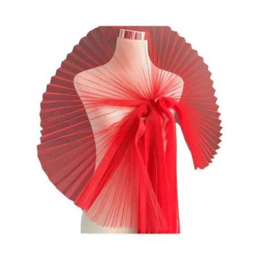 Imagem de Tecido De Organza Plissado Rígido Com Malha Larga Para Costura De Desi