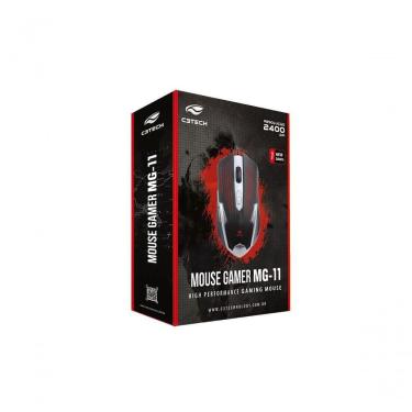 Imagem de Mouse Otico Gamer C3tech Mg-11bsi Preto E Prata