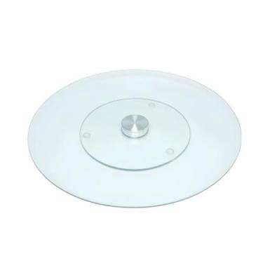 Imagem de Boleira Bailarina de Vidro Temperado 30 cm Base Giratória Para Bolo To