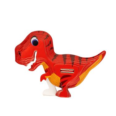 Imagem de Quebra Cabeça 3D Infantil Dipedu Dino T-Rex 18 Peças - Brw 3007