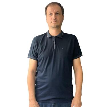 Imagem de Camisa Sallo Gola Polo Slim Preta com 7169-Masculino
