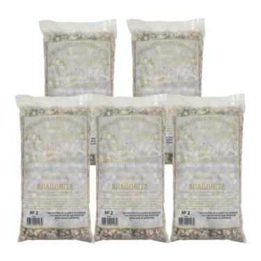 Imagem de Substrato Aqua Pedras Aragonita N2 - 5kg Aquários e Jardins