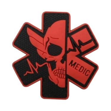 Imagem de Emblemas Táticos De Combate Medic First Aid IR Reflective Rescue Snake