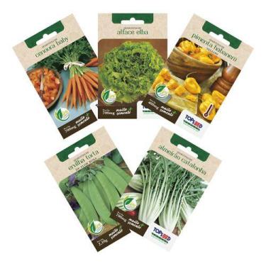 Imagem de Sementes Minha Horta Cenoura Alface Pimenta Almeirão Ervilha - Topseed