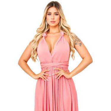 Imagem de Vestido Longo Festa Multiformas Madrinha Casamento Formatura Debutante