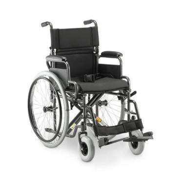 Imagem de Cadeira de Rodas Manual Dobrável Dellamed D400 Aço Suporta até 120 kg 