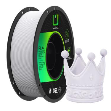 Imagem de Filamento 3D PLA Matte Fosco Branco Multfila 1.75mm 1Kg