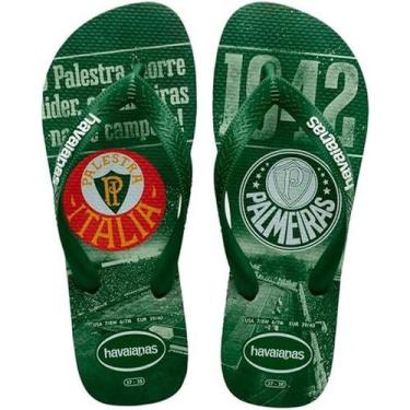 Imagem de Chinelo Havaianas Top Times Palmeiras Campeão Libertadores, Verde, 35/