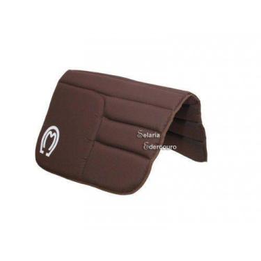 Imagem de Manta de cavalo xergão tapete de sela australiana arreio marrom logo d