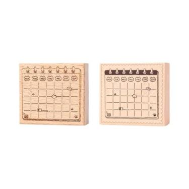 Imagem de Carimbo De Madeira Retrô Para Agenda E Lembretes Diários, Em Madeira D