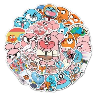 Imagem de Conjunto de adesivos Anime Gumballs Vinyl Cartoon Anime for Water B - 