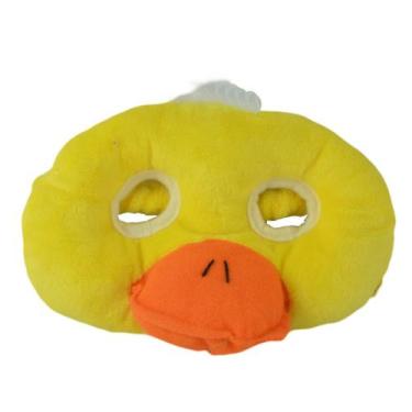 Imagem de Fantasia de festa de Natal com máscara de pato de pelúcia para criança