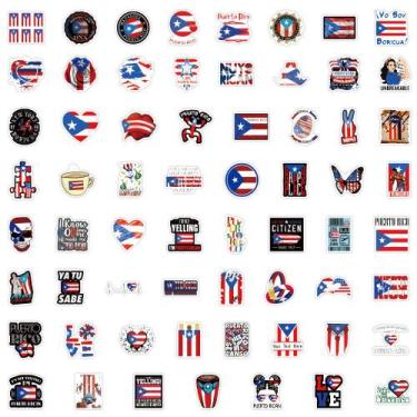 Imagem de Adesivos de vinil impermeável de Porto Rico, anime, 60 unidades - yiwe