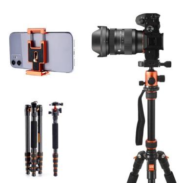 Imagem de Tripé AZE Q555 Travel para câmera e telefone com cabeça esférica