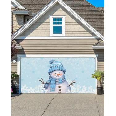 Imagem de Capa de banner de porta de garagem Cantando no Natal 2,1 x 4,9 m - Sin