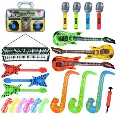 Imagem de Conjunto de instrumentos infláveis Pulchra 22 unidades com bomba de ar