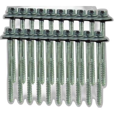 Imagem de Kit 20 Parafuso Para Telha Com Arruelas 5/16''X85 Mm - Parafuso De Tel