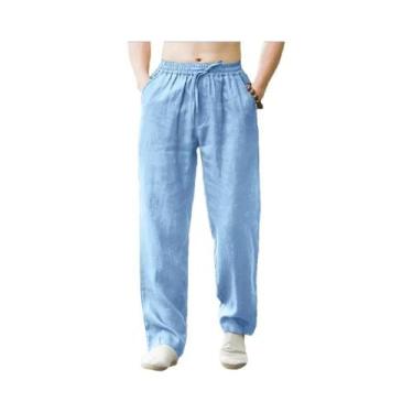 Imagem de Calças De Moletom Masculinas Leves E Respiráveis De Algodão Para O Ver