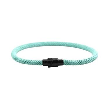Imagem de Pulseira Masculina Multicolorida De 4mm Em Tecido Trançado, Acessório 