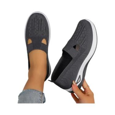 Imagem de Tênis Casuais Femininos De Verão Em Malha Respirável, Sapatos Vulcaniz