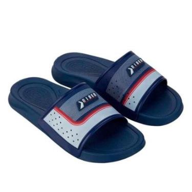 Imagem de Chinelo Masculino Gaspea Slide Rider Smash IV 12487 Azul/Branco/Vermelho 43/44-Masculino