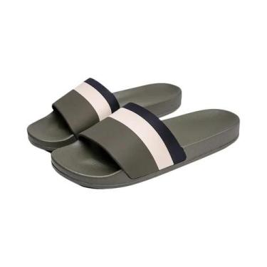 Imagem de Sandálias Plataforma EVA Unissex Listradas Antiderrapantes De Secagem 