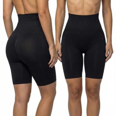 Imagem de Kit 2 Cintas Bermuda Modeladora Loba Lupo Slim Reduz Culote e Levanta 