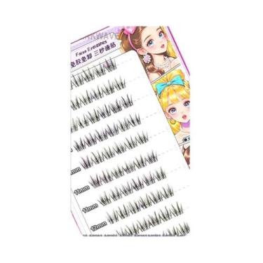 Imagem de Cílios Postiços Reutilizáveis Estilo Coreano Para Meninas, Sem Cola, N