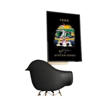 Imagem de Pôster De Caligrafia Ayrton Senna Em Lona, Sem Rugas, Impermeável, Dec