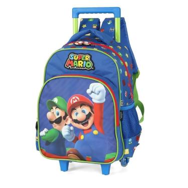 Imagem de MOCHILA LUXCEL INFANTIL MARIO BROS COM RODAS IC42542MO-Feminino