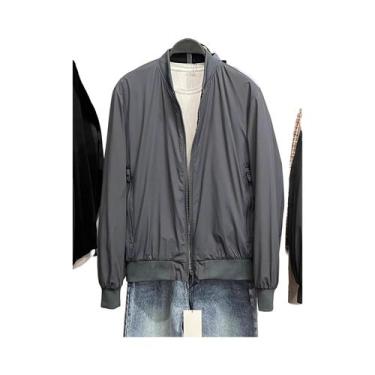 Imagem de Jaqueta Casual Masculina De Algodão Estilo Piloto Manga Longa Gola Alt