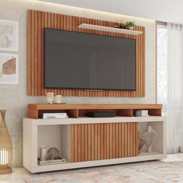 Imagem de Rack Painel Para Tv Até 65 Polegadas Marrom Life Caemmun - CAEMMUN MÓV