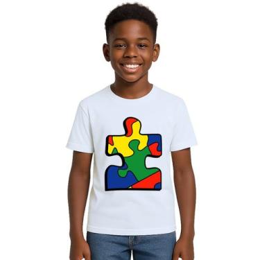 Imagem de Camiseta Peça Quebra Cabeça Autismo Autista Personalizada - Use P4, Br