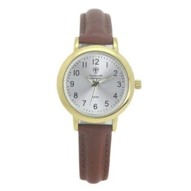 Imagem de Relógio Unissex Tuguir Analógico Imperium TG30506 Dourado e Marrom e Prata-Masculino
