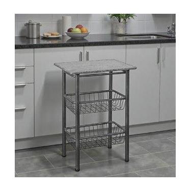 Imagem de Mesa p/ Microondas Tubo Preta c/ Pedra Cod: 417.024 - Mveis Moura