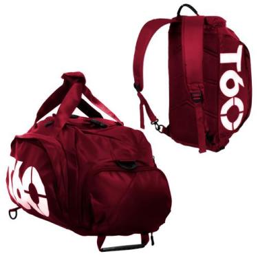 Imagem de Bolsa Mala Mochila T60 Treino Academia Bagagem Camping, Vinho