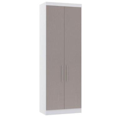 Imagem de Guarda Roupa Modulado 79cm 2 Portas Alpes Luciane Móveis Branco Pf-cin
