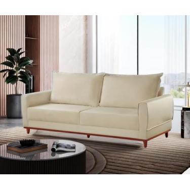 Imagem de Sofá Lisboa Caixa Zero 180m Movenzo Estofados, Marfim