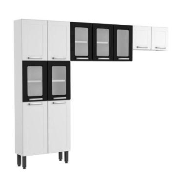 Imagem de Cozinha Completa Compacta em Aço 11Ptas 5Vid Múltipla Preto - Bertolin