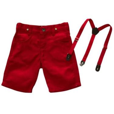 Imagem de Bermuda Com Suspensório Infantil - Várias Cores - Bento E Maria Moda I