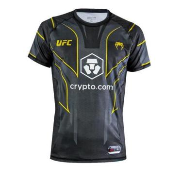 Imagem de Camiseta UFC Venum Oficial Fight Night Men's Walkout Jersey Gold-Masculino
