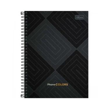 Imagem de Índice Telefônico Tilibra Phone Colors com 39 Folhas Pautadas, Guia Alfabética, 139MM X 210MM, Colorido