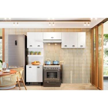 Imagem de Armario Cozinha 8 Portas Nici - Loja DoceLar, Branco