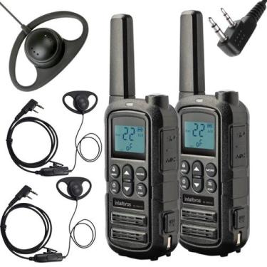 Imagem de 2 Rádios Comunicadores RC4002 G2 Intelbras Com Fone Concha - LELLIS RO