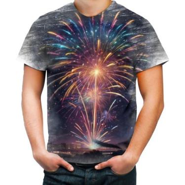 Imagem de Camiseta Desgaste Fogos de Artifício Rojões Ano Novo 4 - Kasubeck Stor