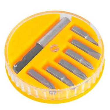 Imagem de Jogo de Bits 7 Peças Com Adaptador Magnético Fertak Parafusadeira - Fe