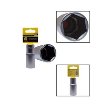 Imagem de Soquete Sextavado Crv Longo 1/2" 24mm Fosco - EDA