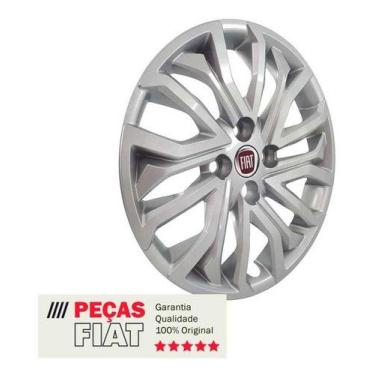 Imagem de Calota Aro 15 Fiat Argo E Cronos Todos Original, Cinza