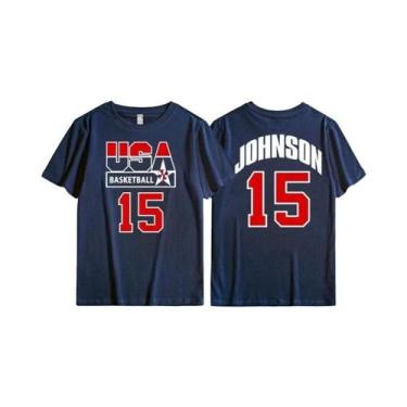 Imagem de Camiseta Masculina Retrô Esportiva Casual Para Treino De Basquete, Sec