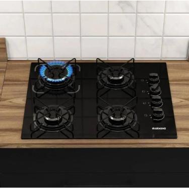 Imagem de Cooktop 4 Bocas Itatiaia Essencial com Mesa de Vidro Temperado Preto B